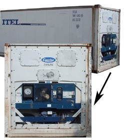 Reefer unit for the restaurant industry